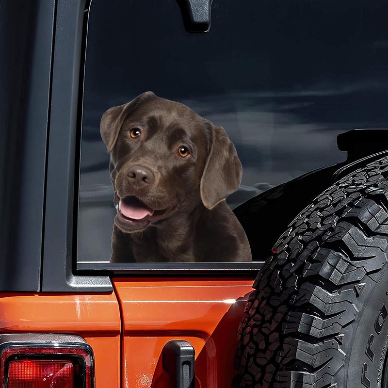 Cute Labrador Car Stickers Scratch Covering Self-Adhesive Waterproof Decal Motorcycle Decorative AccessoriesJM23