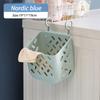 Bathroom Folding Dirty Clothes Storage Basket Wall Mounted Hanging Portable Punch-Free Clothes Bucket Organizer Laundry Basket