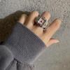 Korean Style Retro Hipster Watch Ring - Trendy Men's Hand Jewelry Accessory