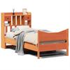 Solid Wood Bed without Mattress Wax Brown 75 x 190 cm Pine Wood