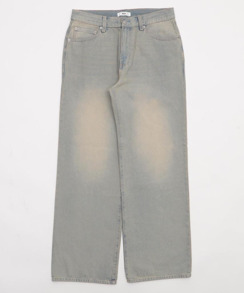 WEGO Straight Denim Size Lightly Denim Gift Men's Pants, M, Finish, Streetwear, Fall/Winter Clothing,