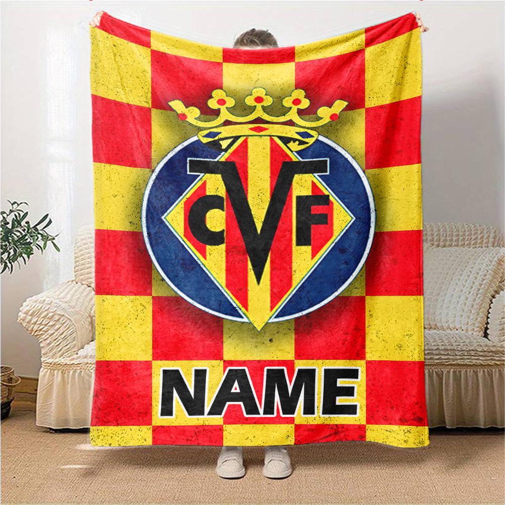 Custom Name Argentina Football Crest Blanket for Couch & Bed, Plush Cozy Fuzzy Blanket Super Soft & Warm Blankets for Fall and Winter. 0908222