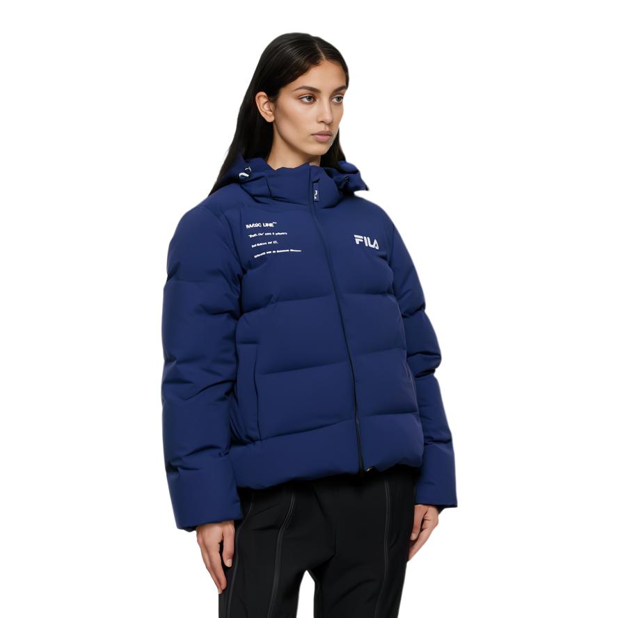 New FILA ORIGINALE Down Jacket Women's Deep Cobalt Blue F51M449901A-BU