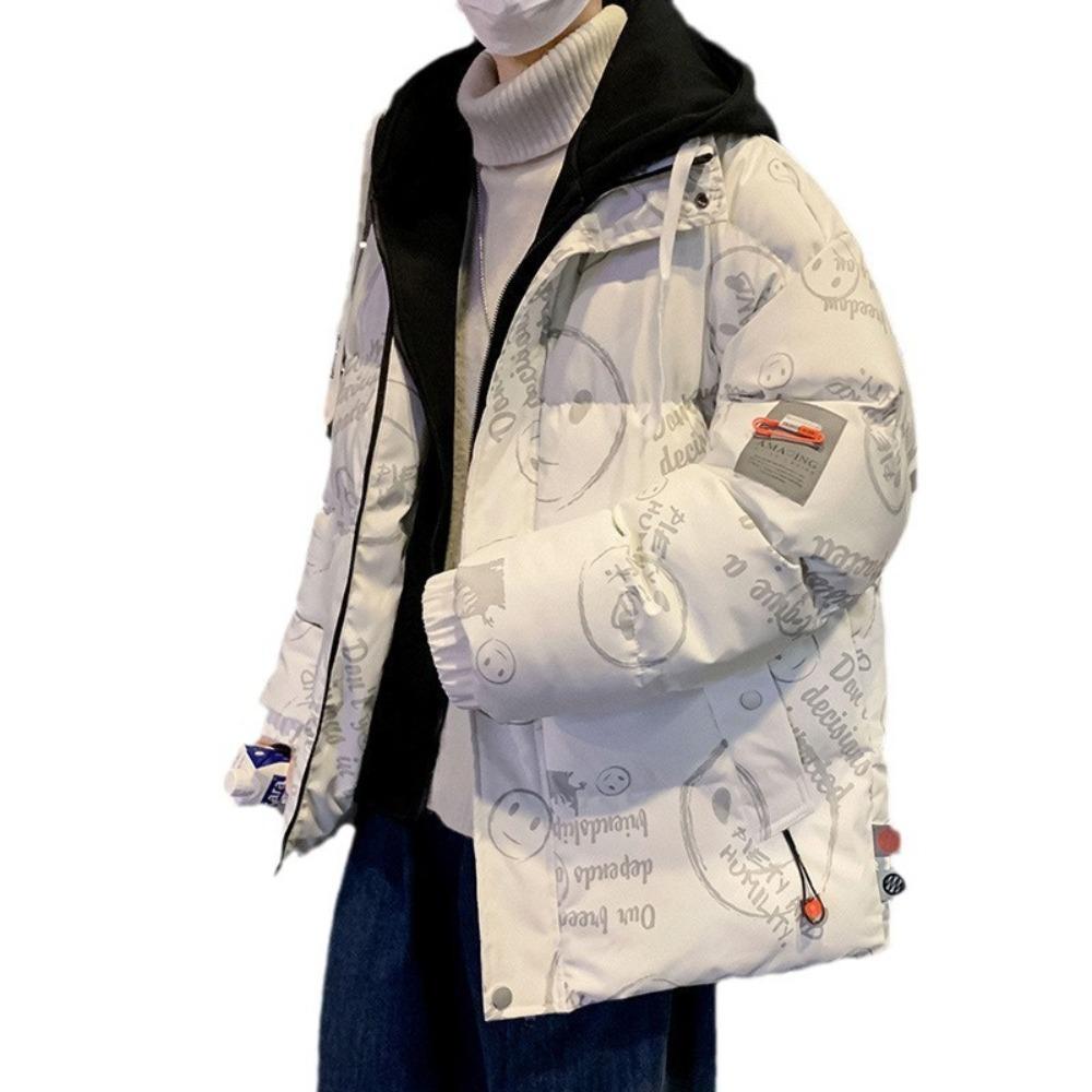 Padded Jacket Men's Winter Trendy Brand Teen High School Student Padded Jacket Down Jacket Thickened Padded Jacket