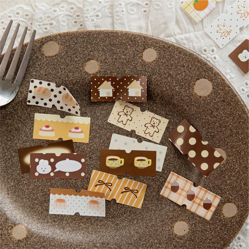 Decorative Stickers Romantic Stickers Cute Label Material Hand Account Collage Student Diary Marker Index Sticker
