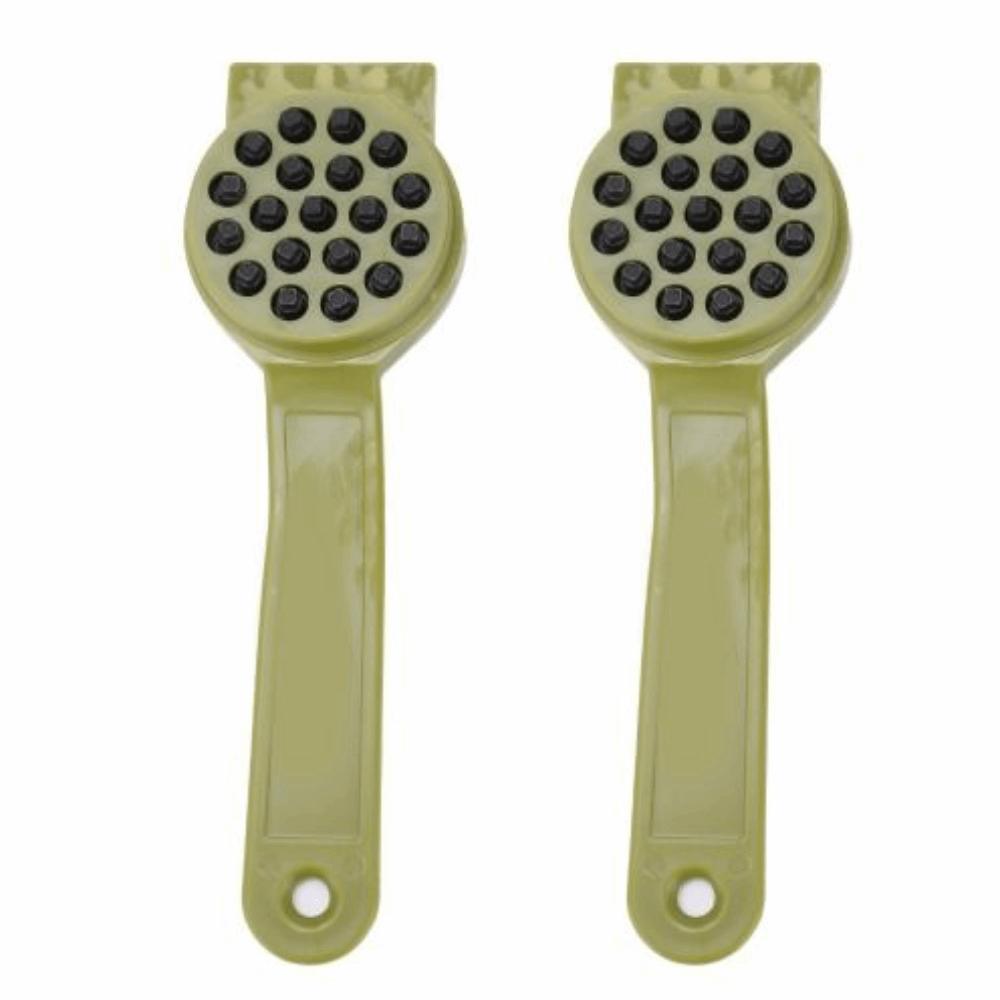 

2PCS Quick Cleaning Fishing Scale Brush Ergonomic Handle Fish Scaler Fish Cleaning 2PCS