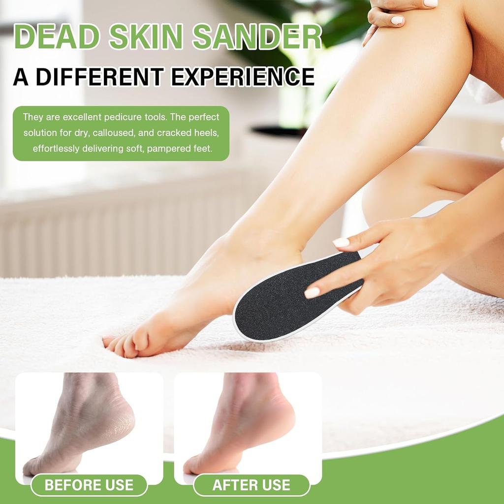 10 Pack Foot File,Foot Callus Remover Professional Sandpaper Pedicure Tools, Double Side Foot Scrubber, Sander for Dead Skin Foot Rasp Pedicure for