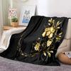 Red Roses Flannel Throw Blanket Valentine's Day Romantic Flower Blanket for Bed Sofa Couch Super Soft Lightweight King Full Size