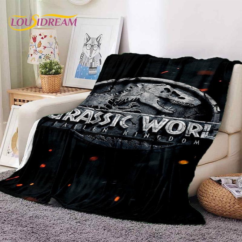3D Cartoon Jurassic Park Dinosaurier Dino Weiche Flanelldecken, Überwurf Decke Bequeme Decke für Picknick Betten Zuhause Schlafzimmer Kinder
