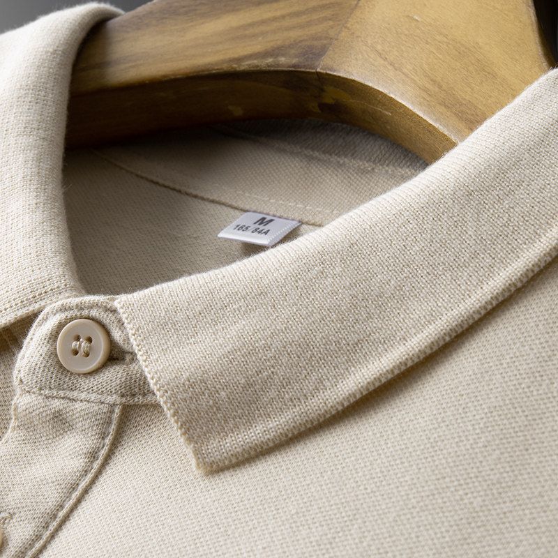 Large Factory OEM Goods Export First-Line Label Cutting Polo Shirt Men's Summer T-shirt Lapel Big Sale Leak-Picking Export Export Order