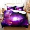 Home Textiles Star Space Pattern Three-Piece Digital Printing Sheet Bed Quilt Kit