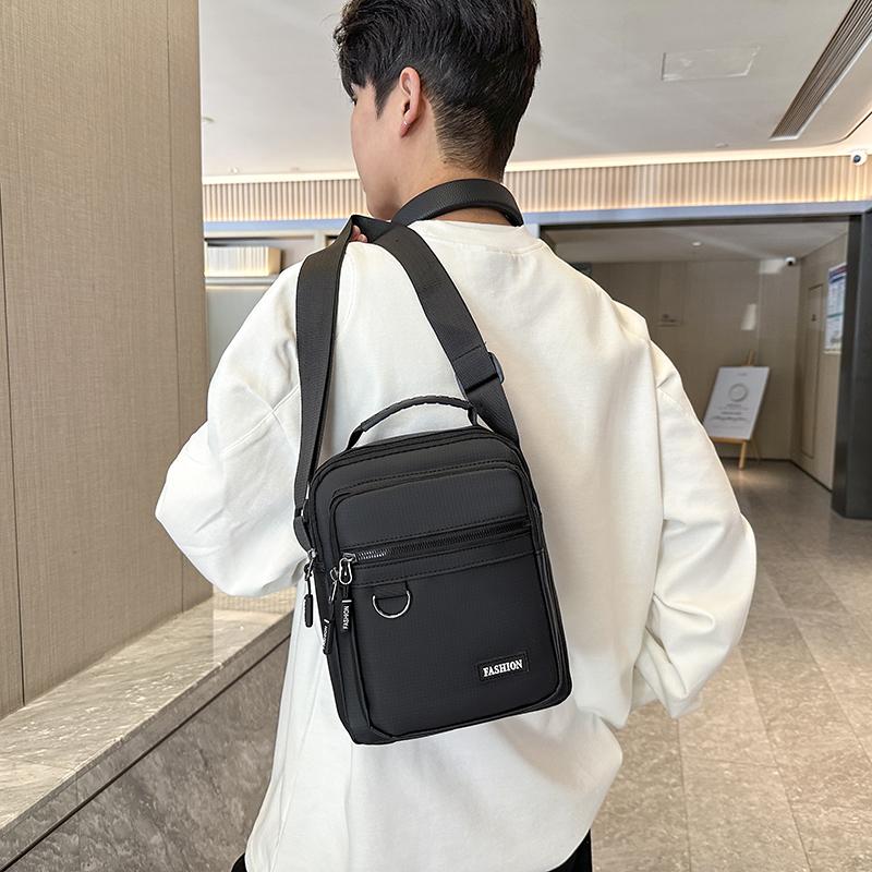 Pánska crossbody taška s veľkou kapacitou - Módna taška cez rameno s viacerými vreckami pre prácu a každodenné použitie