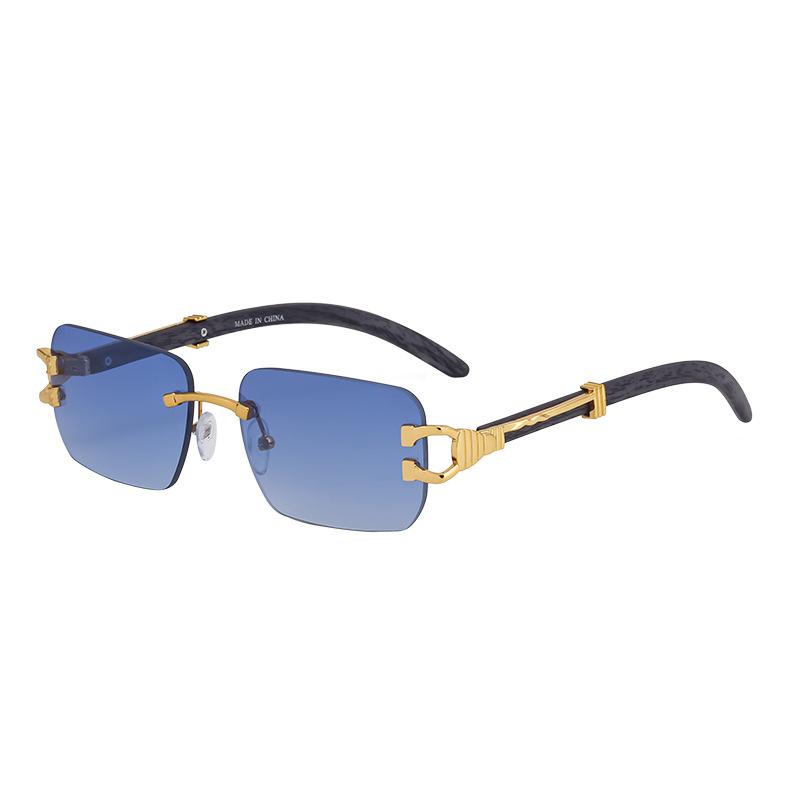 

Ретро солнцезащитные очки мужские очки с имитацией древесного зерна очки на ножках персонализированные очки без оправы дизайн солнцезащитные очки