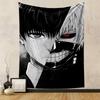 Split Anime Masked Character Art Tapestry Patterned Tapestry Decorative Wall Hanging, Home Bedroom Living Room Decor