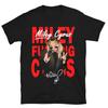 Neues Miley Cyrus Signature T-Shirt Baumwolle Schwarz Alle Größen A972 Lang- oder Kurzarm