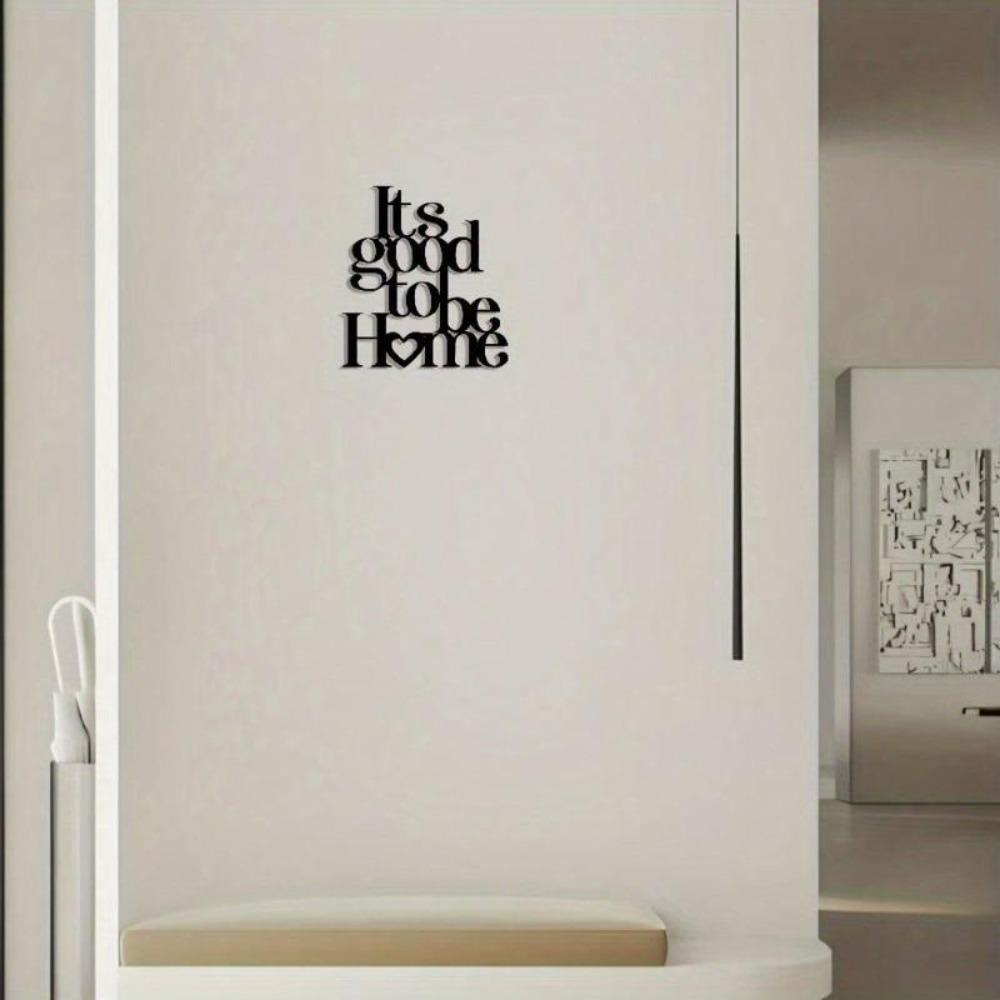 Metal Wall Art Vintage Farmhouse Decor Detachable Elegant Script Home Sign Gift for Living Room Kitchen Bedroom