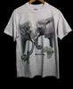Vintage 90s Denver Zoo Harlequinn Animal Print T Shirt Medium Size