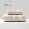 Battilo Cotton Bath Towel Soft Absorbent Face Hand Towels Luxury Hotel Spa Bathroom Towel Solid Beach Towel 2Pcs Bath Towel Set