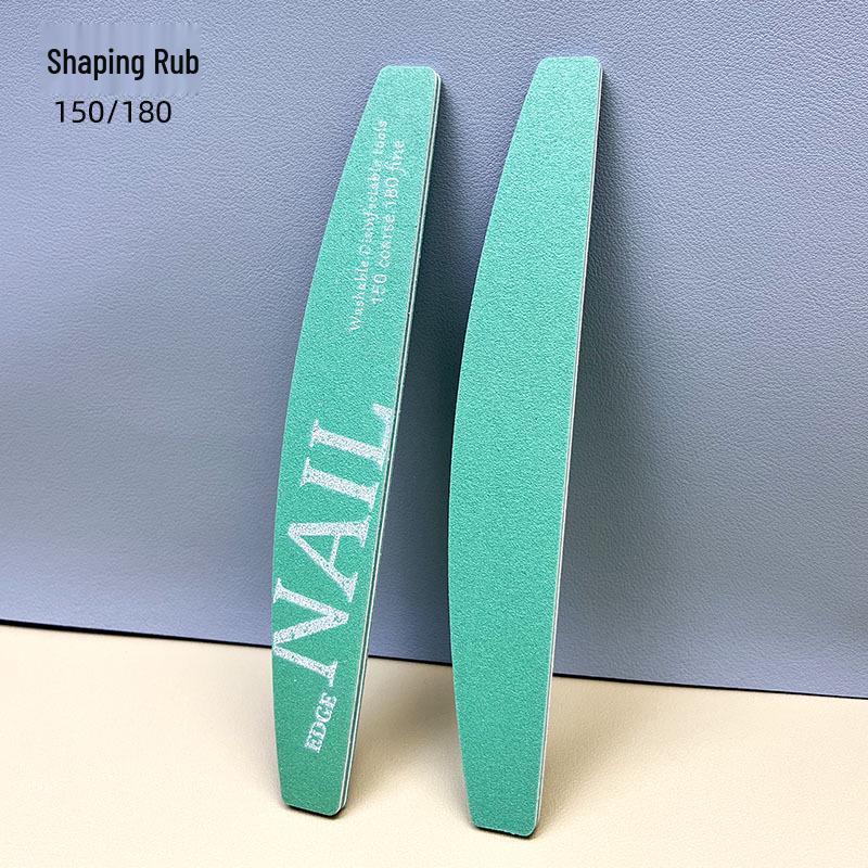 

Маникюрный набор, который можно мыть: Шлифовальные полоски для ногтей, полировальные полоски и пилочка-губка Half-moon shaping file (150/180)