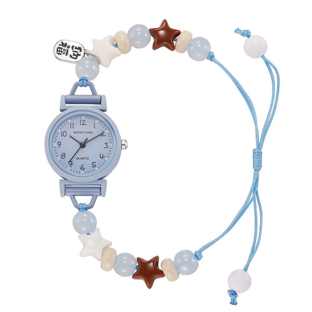 Sweet Bracelet Watch Dopamine Quartz Watch Fashion Star Chain Watch  for Women Girls