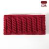 Autumn and Winter Knitted Hat, Scarf, Touch Screen Gloves, Headband, Four-piece Set, Double-layer Velvet Thermal Knitted Hat.