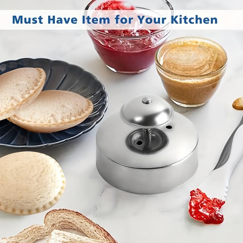 Taglia e Sigilla Sandwich in Acciaio Inossidabile - Durevole, Versatile, Multifunzionale per Colazione e Cottura - Gadget da Cucina Essenziale