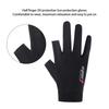 Cycling Gloves Black Soft Breathable Summer UV Protection Sunscreen Ice Silk Half Finger Gloves for Cycling Sports