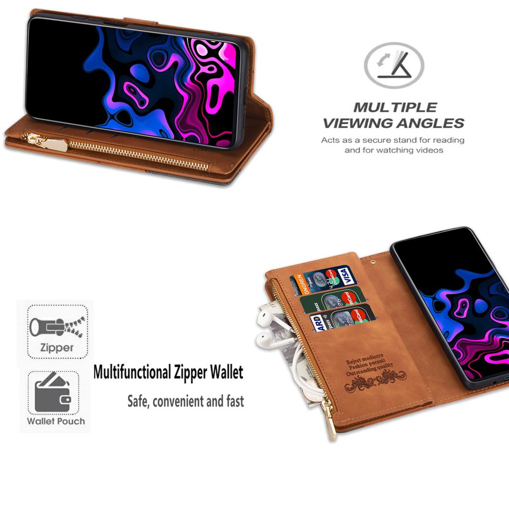 For Samsung Galaxy S25 Edge Wallet Case Color Splicing Leather Phone Cover with Stand