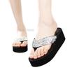 High Heels Hausschuhe Sommerschuhe für Damen Bequem Schlicht Einfarbig Damen Sandalen Plateau Hausschuhe
