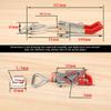 Carbon Steel Triangle Shaped Lever Toggle Clamp 400140024003 Latch Action Toggle Clamp(4003)