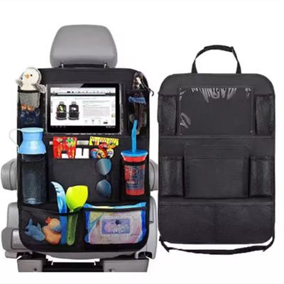 Car Backseat Organizer with Touch Screen Tablet Holder Auto Storage Pockets Cover Car Seat Back Protectors Car Accessories