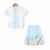 Montagut Girls' Hanfu Style Summer Two-Piece Set