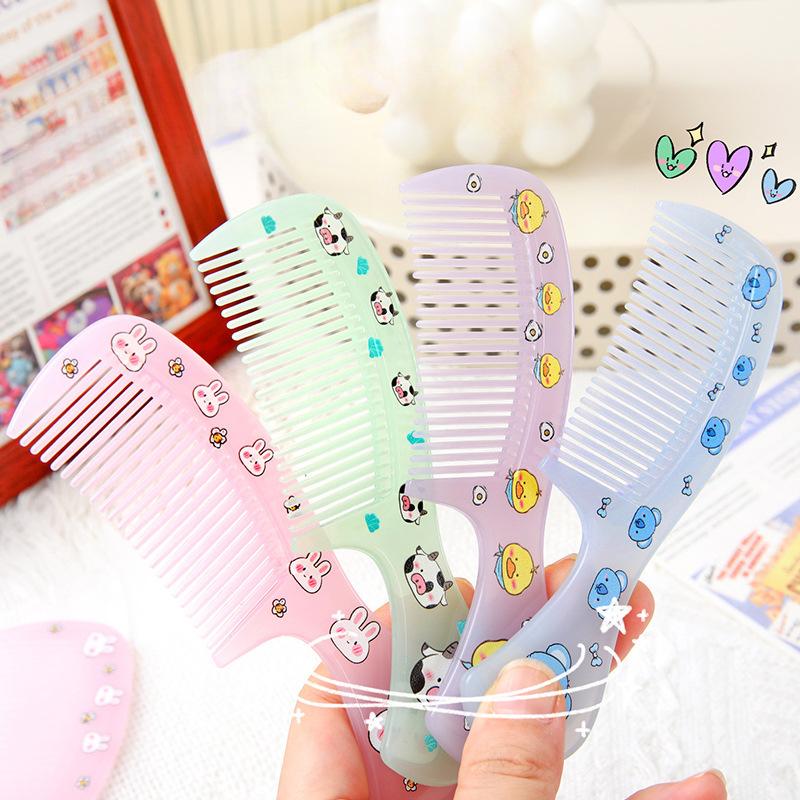 Cartoon Plastic Comb Cute Children's Small Comb Student Dormitory Hair Comb Home Portable Women's Hair Comb