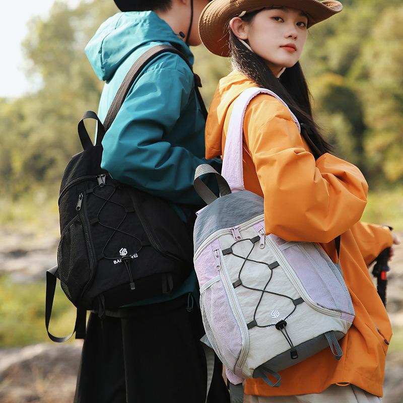 Schoolbag Lightweight Mountaineering Bag Women's Lightweight Outdoor Travel Hiking Bag Large Capacity Storage Bag Lightweight Small Backpack Tide