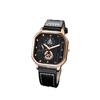 Business Watch Mens Leather Quartz Wristwatch With Minimalist Dial For Formal Wear