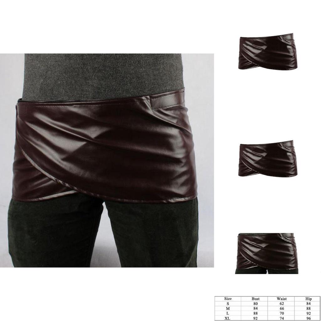 Stylish Attack On Titan Cosplay Pu Leather Skirt With Exquisite Workmanship For Fans