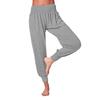 Neue Haremshose für Damen, Elastischer Bund, Einfarbige Locker Geschnittene Casual Yoga Jogginghose mit Bündchen an den Knöcheln für Zuhause, Freizeit und Sport