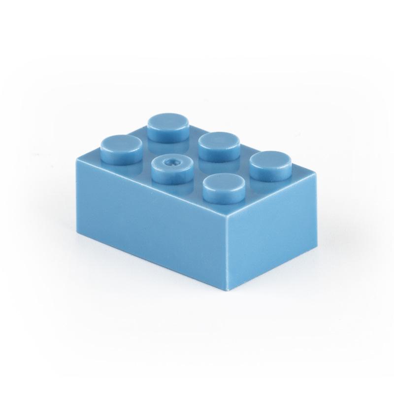 Non-Toxic 10Pcs Building Blocks Diy Thick 2X4 Dots 16Color Bricks Size Compatible With 3002 Kids Toys Educational For Children