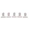Nail Extension Clips Reusable Alloy Curve C Nail Art Pinching Clips DIY Manicure Tool Silver Color 10 Piece Set