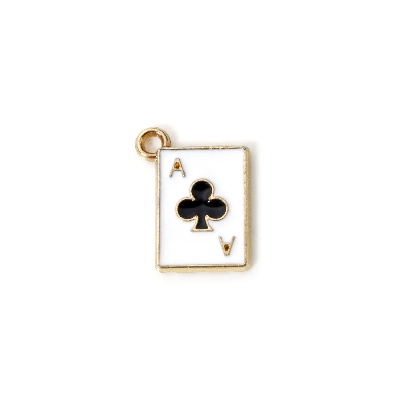 

20Pcs Creative Black Poker/ Paper Card Charms Red Color Game Card Pendant For Jewelry Making Earrings Necklace DIY Findings