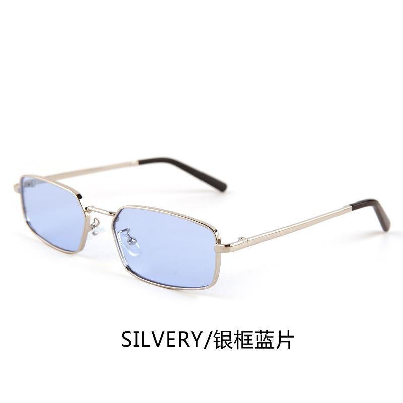 Retro small frame square sunglasses, popular among female influencers, hip-hop style, unique design, UV protection, fashionable and trendy eyewear
