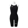 NEO AG Half Size FINA Swimming Women's GX-SONIC Suit, N2MG2206, L, Black/Neolime, (International Federation) Approved.