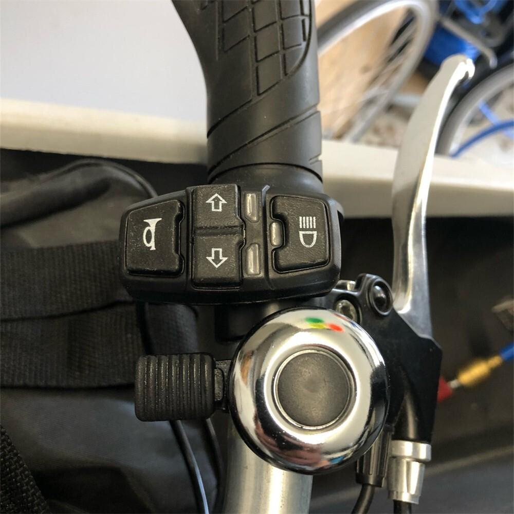 Motorcycle Headlight Horn Turn Light Switch Waterproof For Ebike Scooter Switch