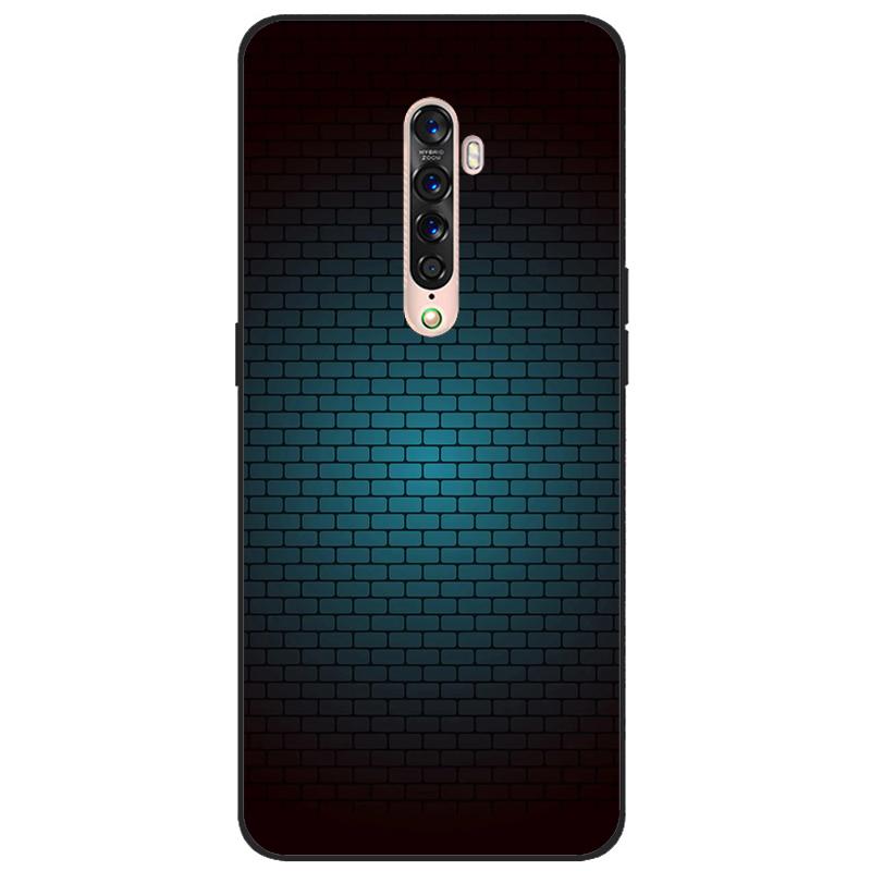 Für OPPO Reno 2 Hülle Weiches TPU-Silikon Cartoon Rückseite Handyhüllen TPU Schwarzer Stoßfänger für Hülle PCKM70, PCKT00, PCKM00, CPH1907