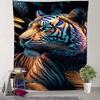 Jungle Tiger Shadow Digital Printing Polyester Wall Tapestry Suitable For Use In Living Rooms Bedrooms Offices Bars Party