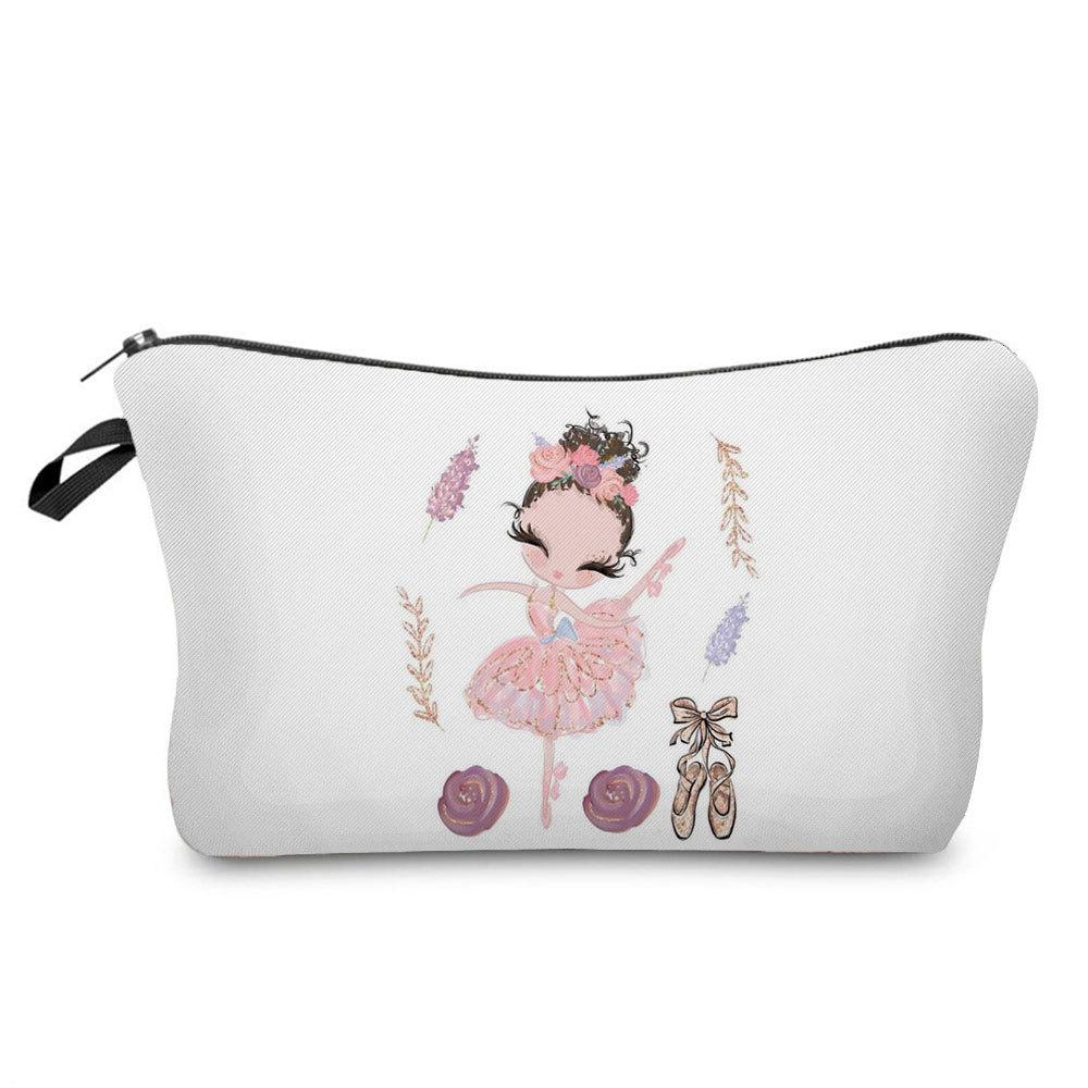 Damen Ballett Print Kosmetiktasche Toilettenartikel Organisieren Reise Aufbewahrungskoffer  6441