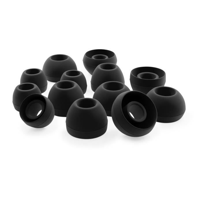 Écouteurs En Silicone - OKULI - Noir - Filaire - Intra-auriculaire - 3 Tailles Disponibles