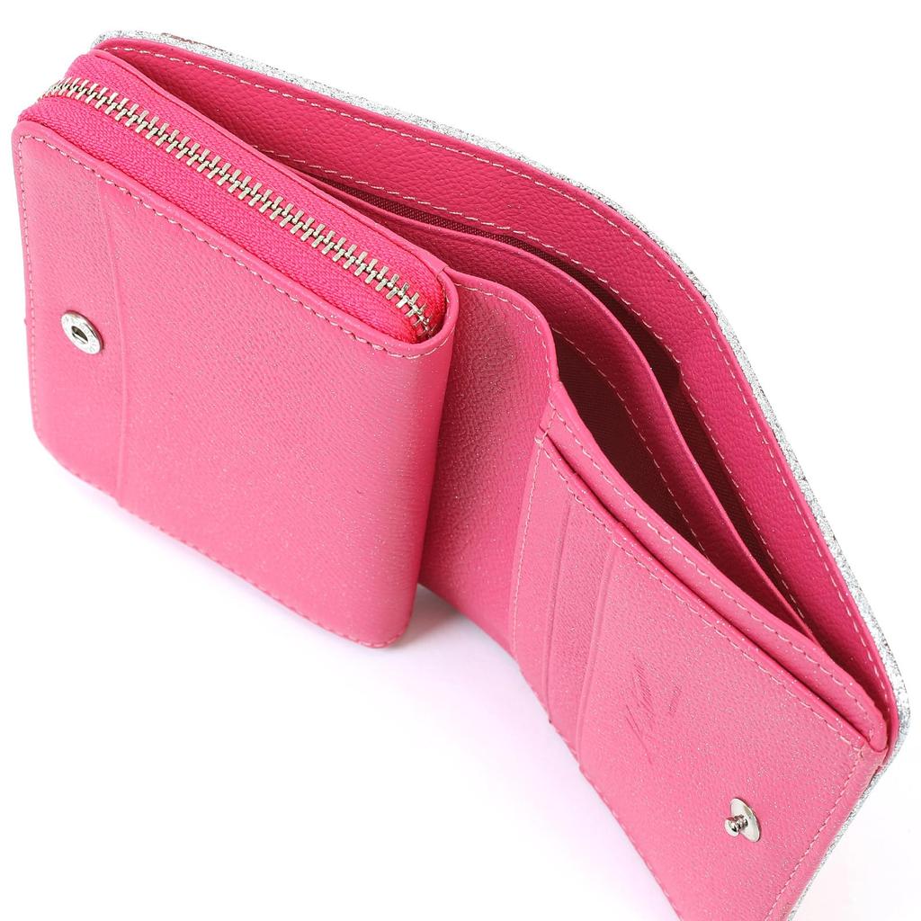 Glitter Bifold Wallet ZH0465 Rose 74741 [Kitamura] Women's [Red]