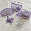 Mesh Cosmetic Bag Wave Point Travel Organizer Casual Makeup Bag  Outdoor