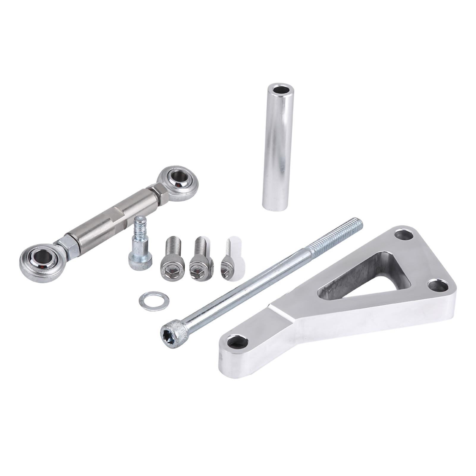 Alternator Bracket Kit Serpentine V Belt Alternator Mounting Brackets Upper Lower Bracket Set with Billet Aluminum Fit for     350